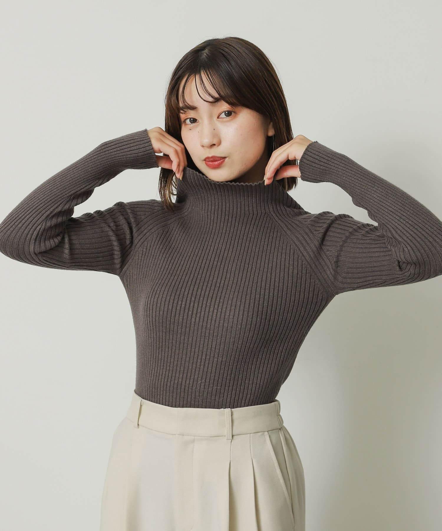 現貨┃SENSE OF PLACE 柔軟 高領 針織 上衣 內搭 多色