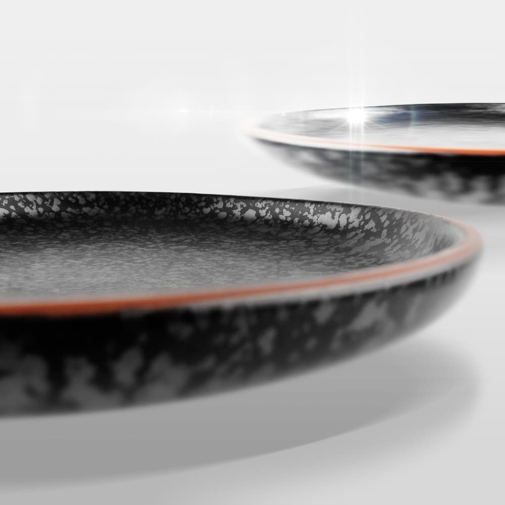 黑彩 手持骨盤 18.5cm AS05-18-05 【陶杯杯瓷器】