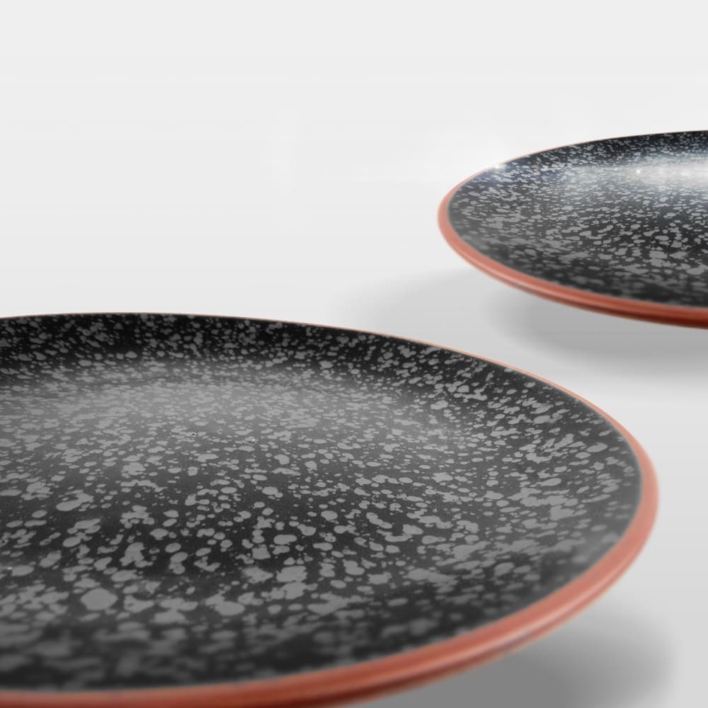 黑彩 淺盤 20.5cm AS05-18-06【陶杯杯瓷器】