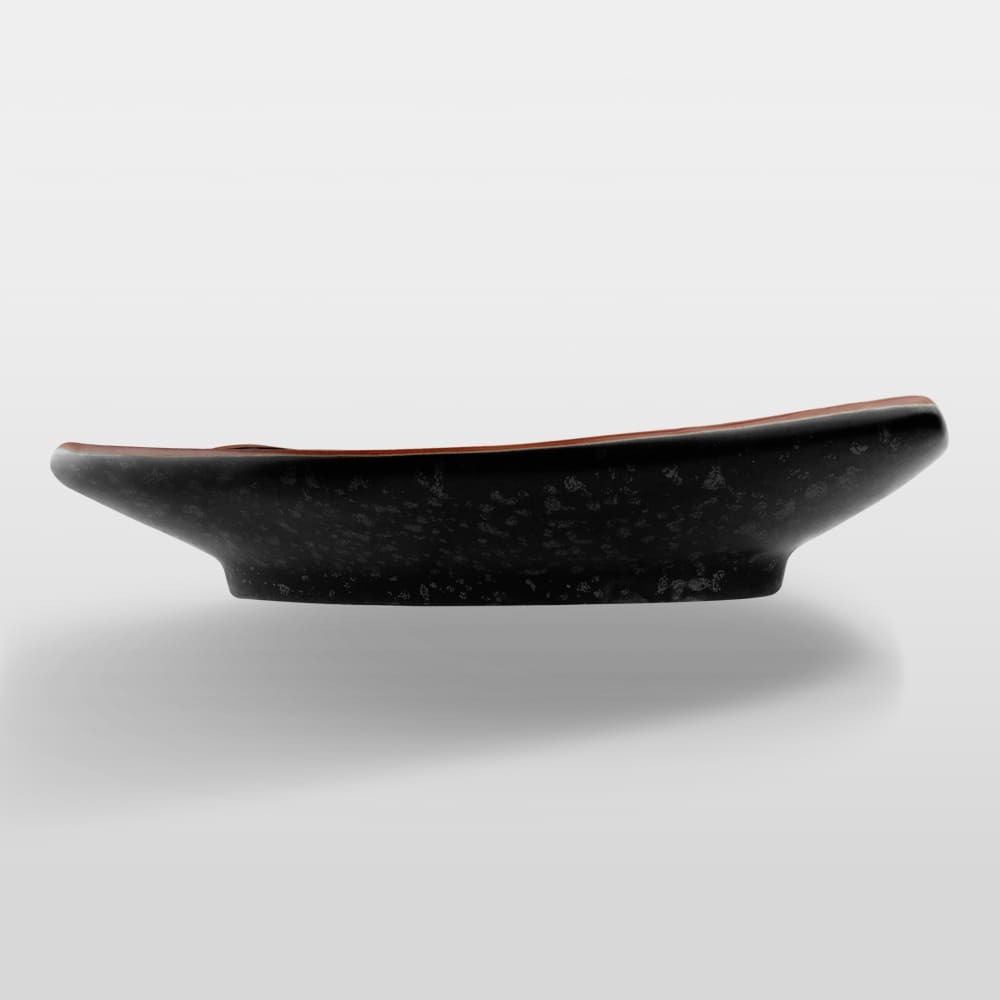 黑彩 刺身盤 20.5cm AS05-18-07【陶杯杯瓷器】