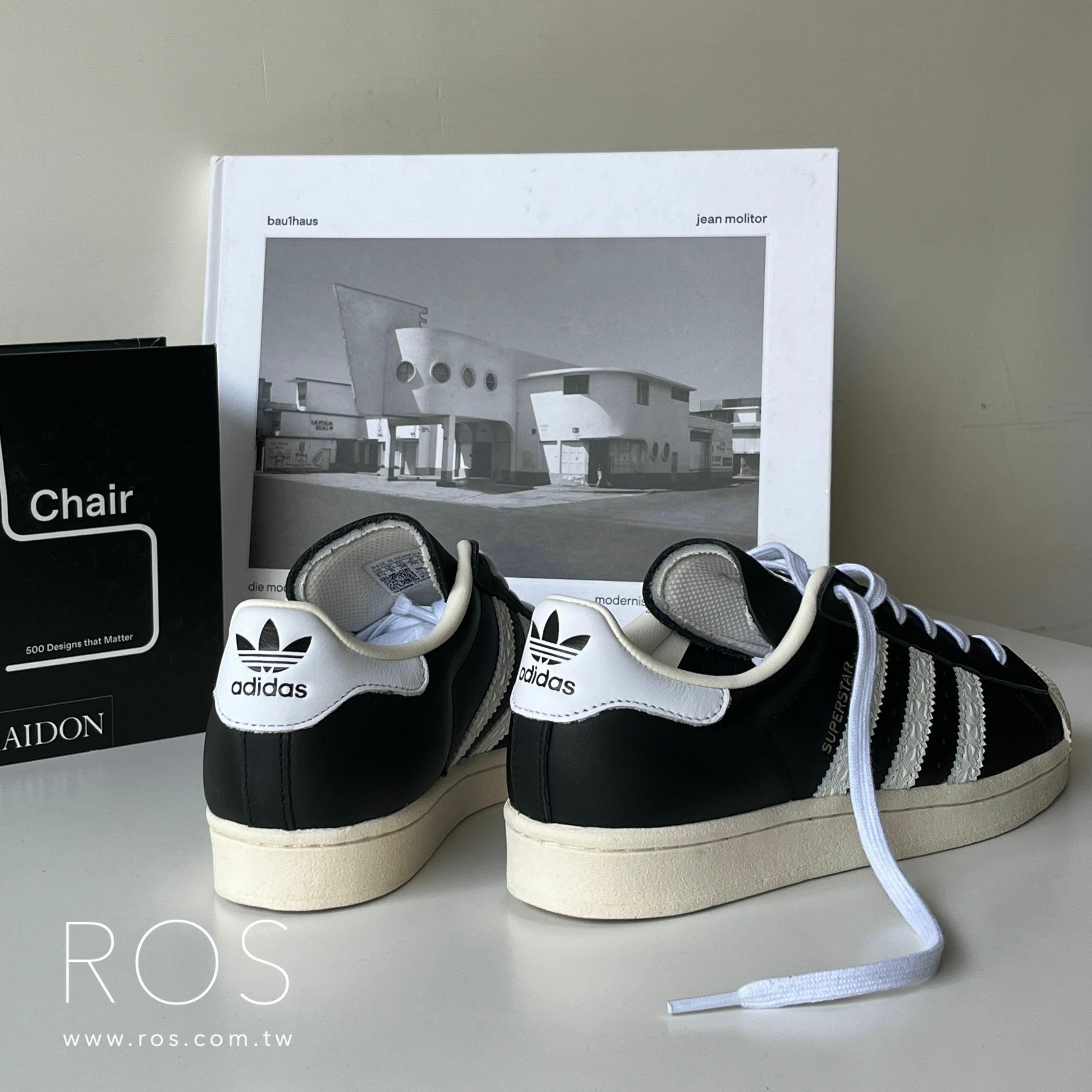 Adidas Superstar 金標復古 黑白