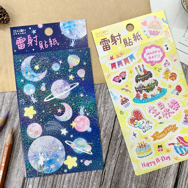 四季紙品 雷射平面貼紙 【TZ4519-03~04】