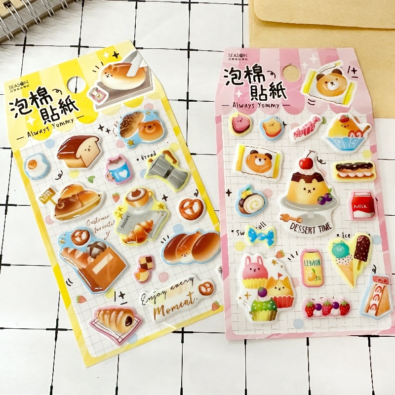 四季紙品 亮面泡棉貼紙 【TZ4011-60~70】