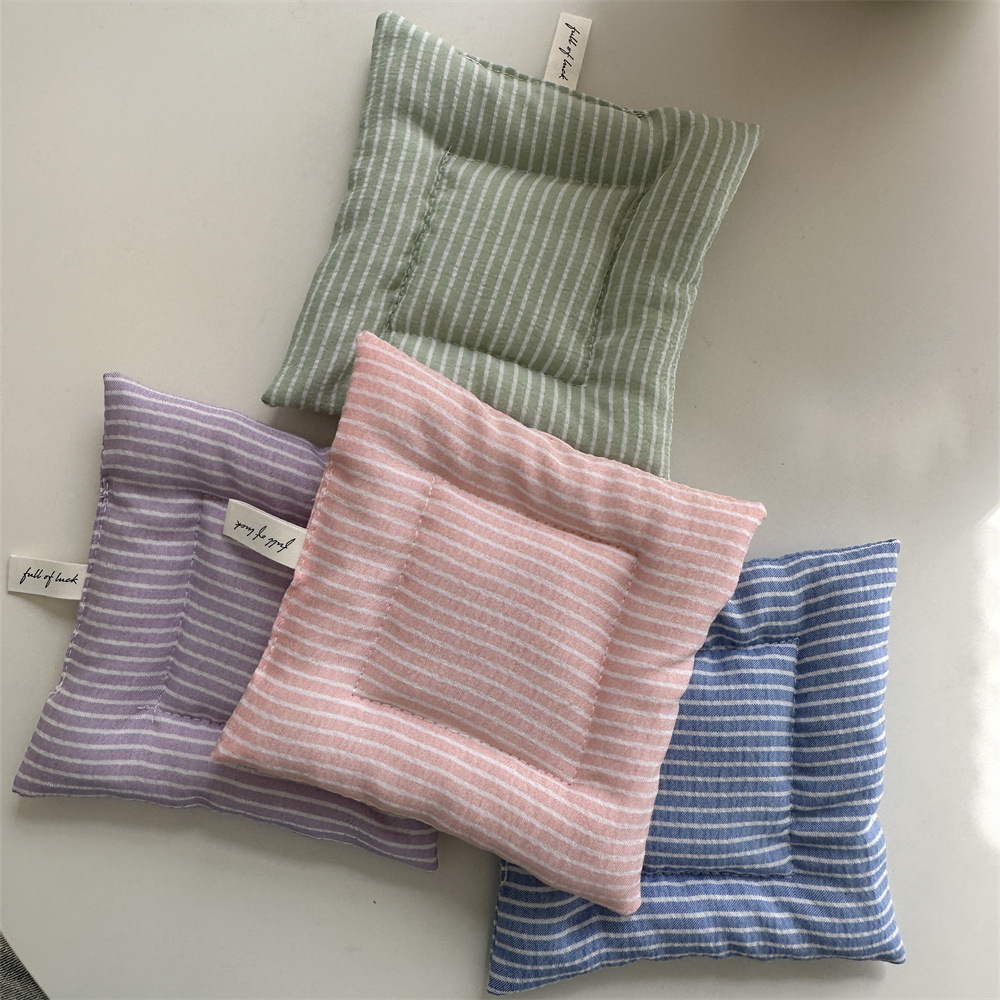 《3394》莫蘭迪色條紋方形隔熱杯墊