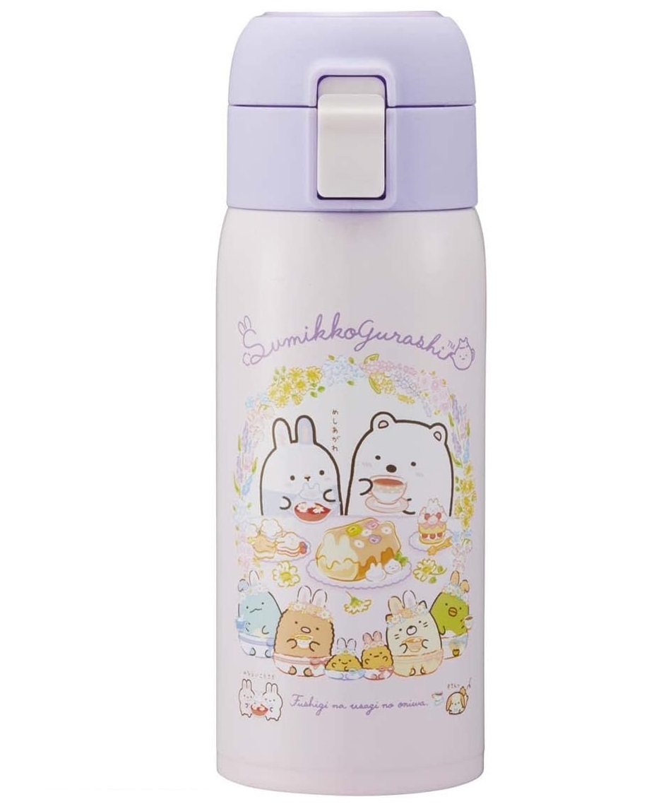 Skater Japan - One-click opening stainless steel thermal insulation cup 350ml corner biological rabbit pattern