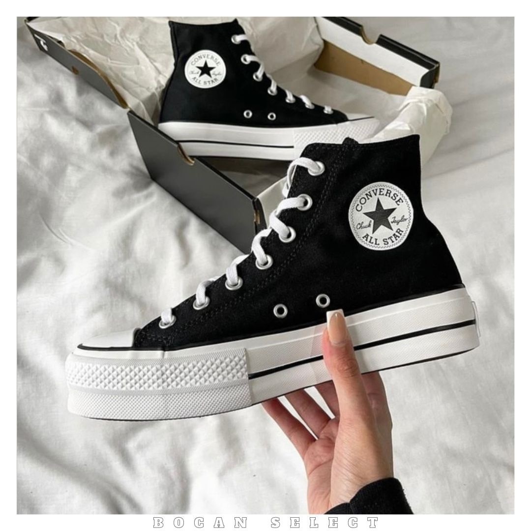 CONVERSE CHUCK 高筒厚底 經典黑 增高（560845c）