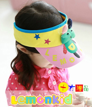 韓版夏季立體小兔空頂兒童帽子【十方】134026