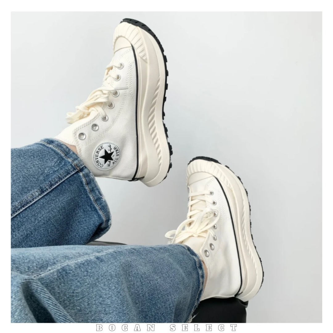 CONVERSE CHUCK 70 AT-CX 厚底夾心白 奶油白 增高（A01682C）
