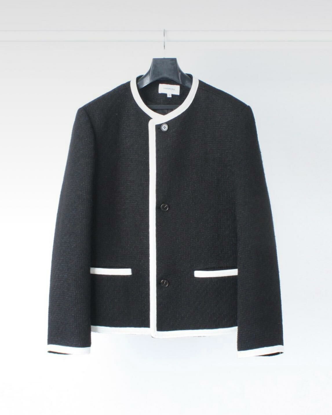 圓領拼色開胸外套 MARSPEOPLE-007JK