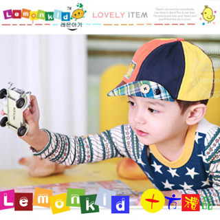 可愛寶寶拼色翻邊帽【十方】133736