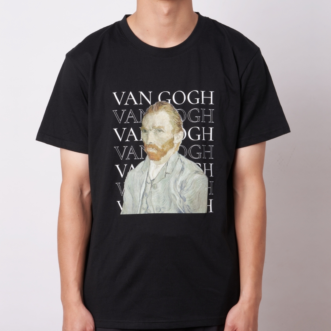 藝術T恤｜梵谷《自畫像VG》黑