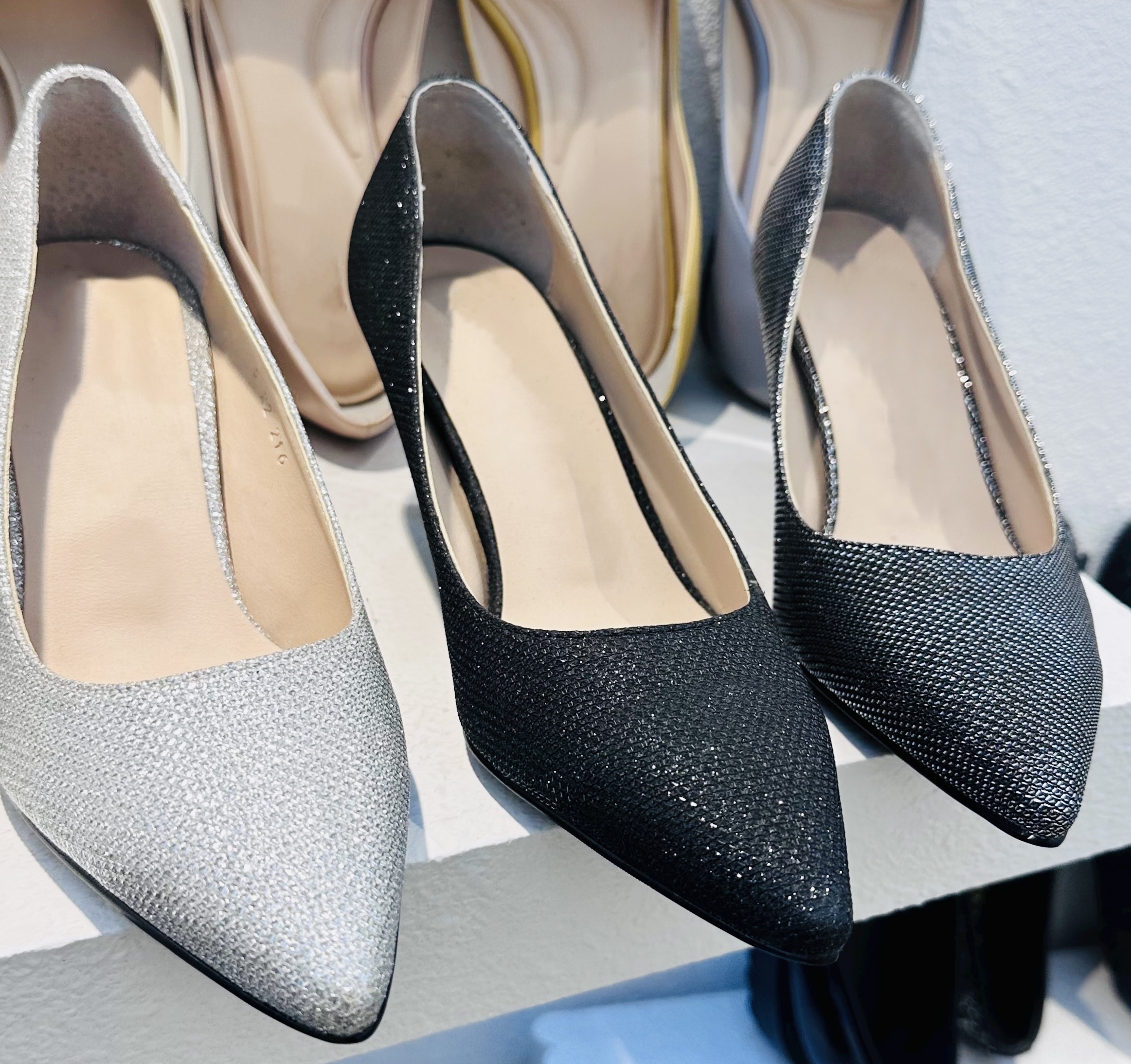 質感細閃高跟鞋