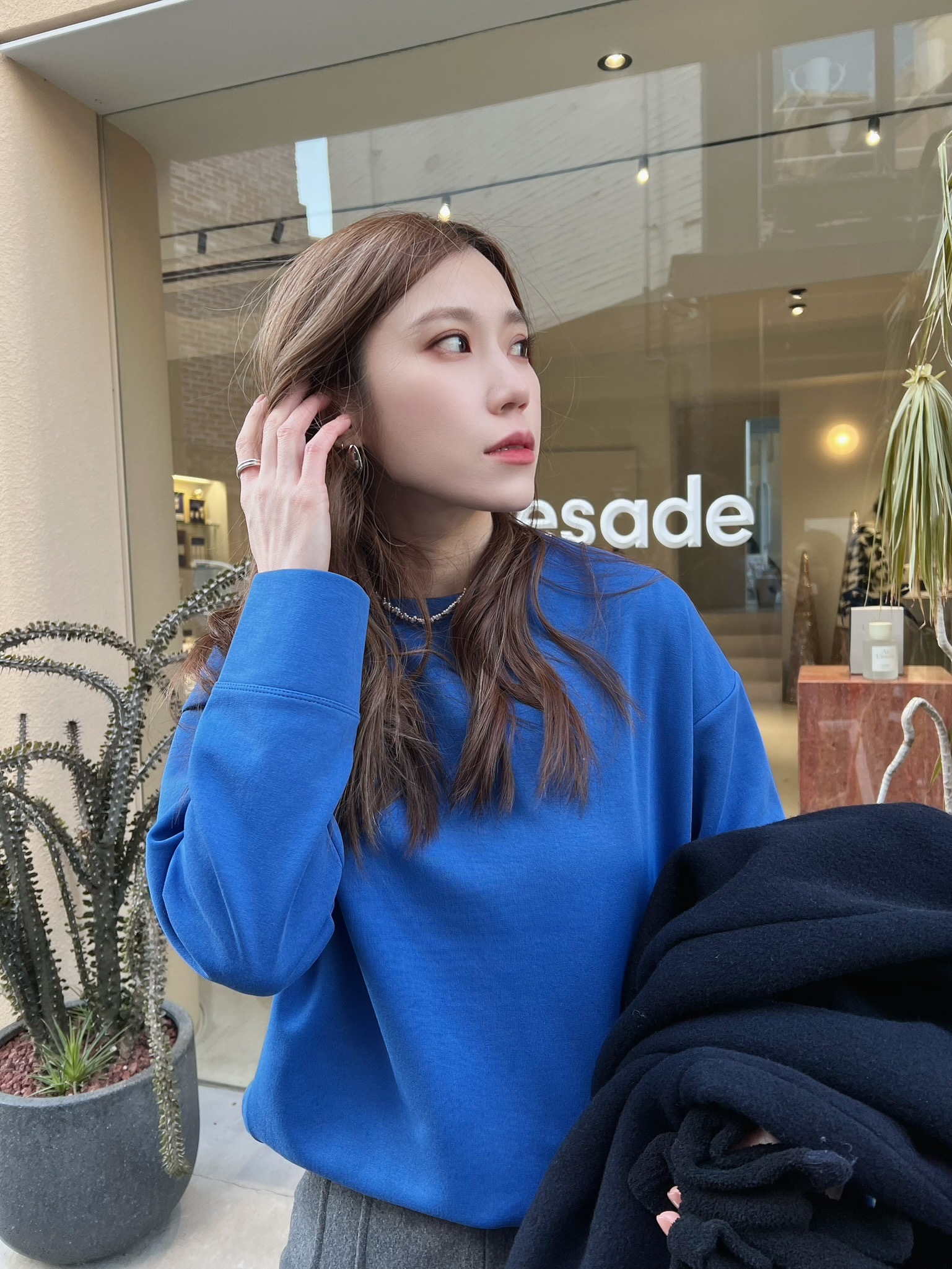 韓國棉好質料Ｔ- 克萊因藍