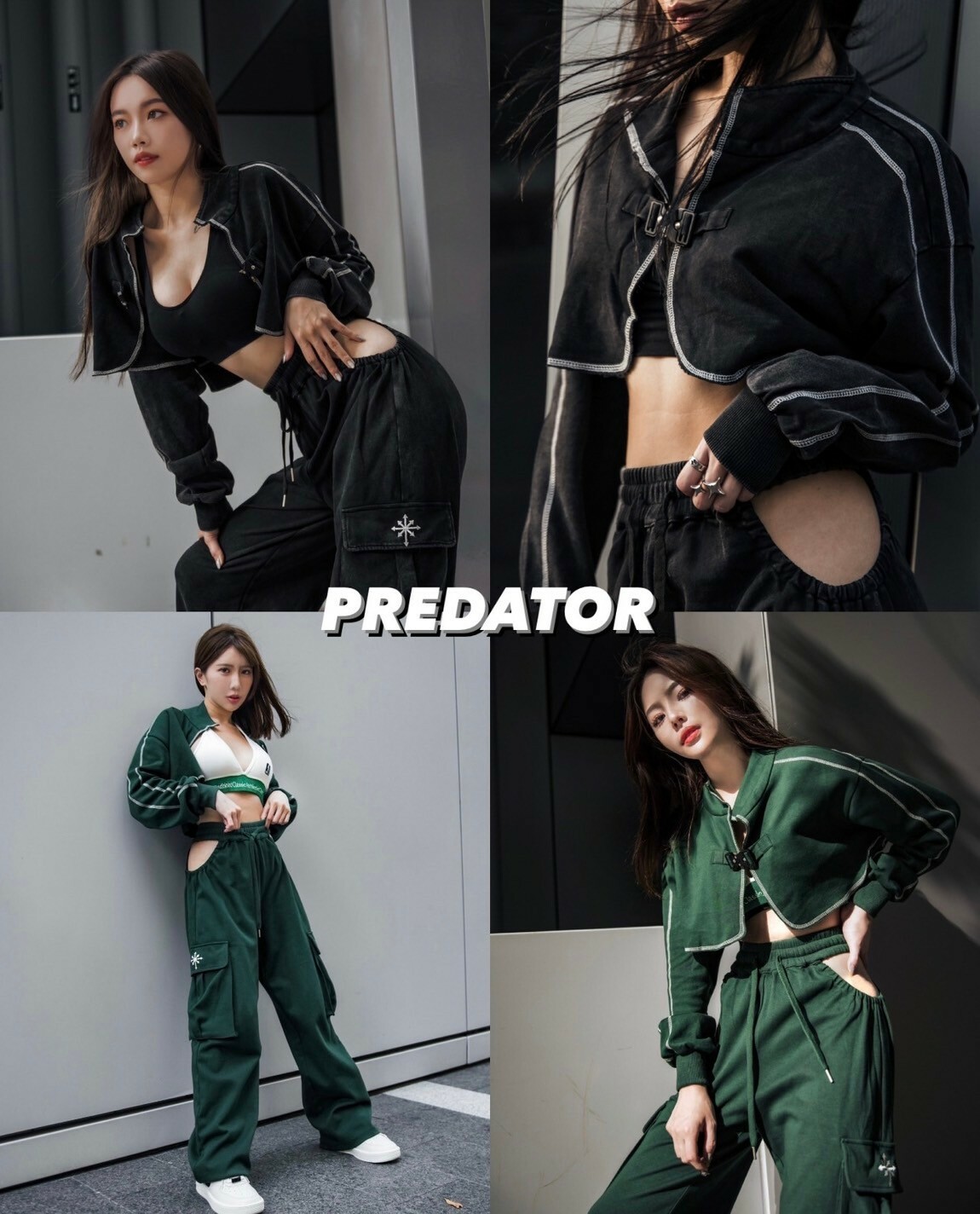 PREDATOR 高街VIBE 水洗面料 機能運動套裝 外套 落地褲 Tracksuits