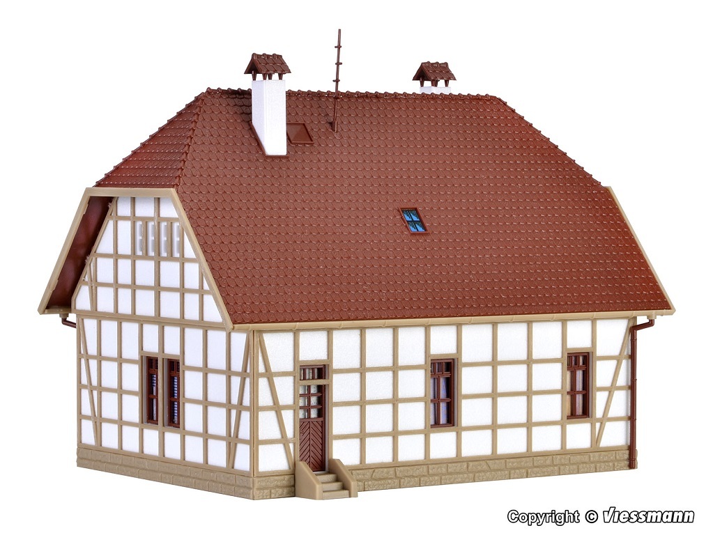 Vollmer 43654 HO規 半木結構房子