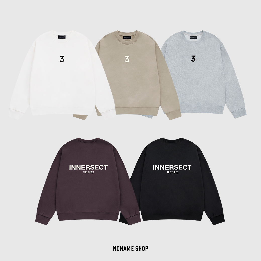 INNERSECT 數字 標語 長袖 五色 (男/女款)