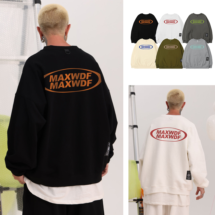 MAXWDF 大學T LOGO字母印刷