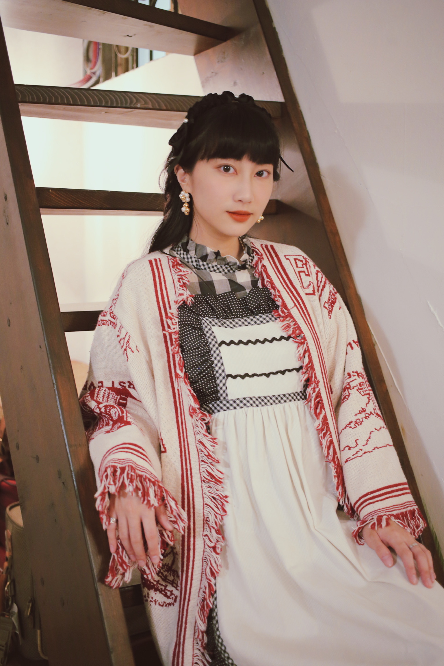 Vintage Jacket /古著賓州建築圖案花毯外套