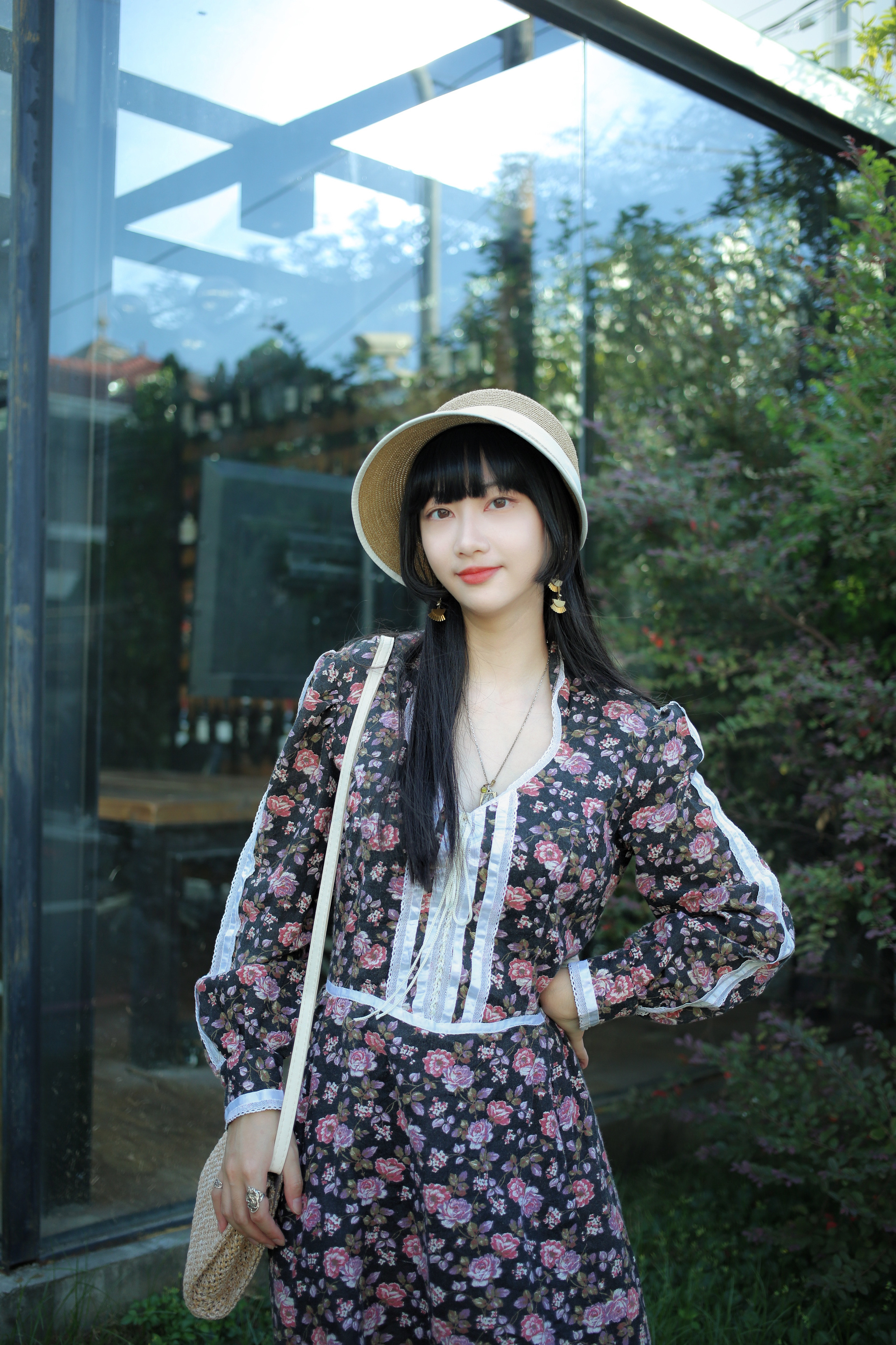 Vintage Dresses /古著70年代Gunne Sax Style皇后領草原風洋裝