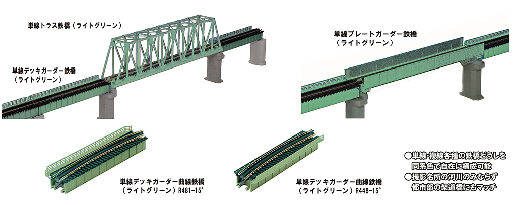 Kato 20-468 N規 單線曲線鐵橋