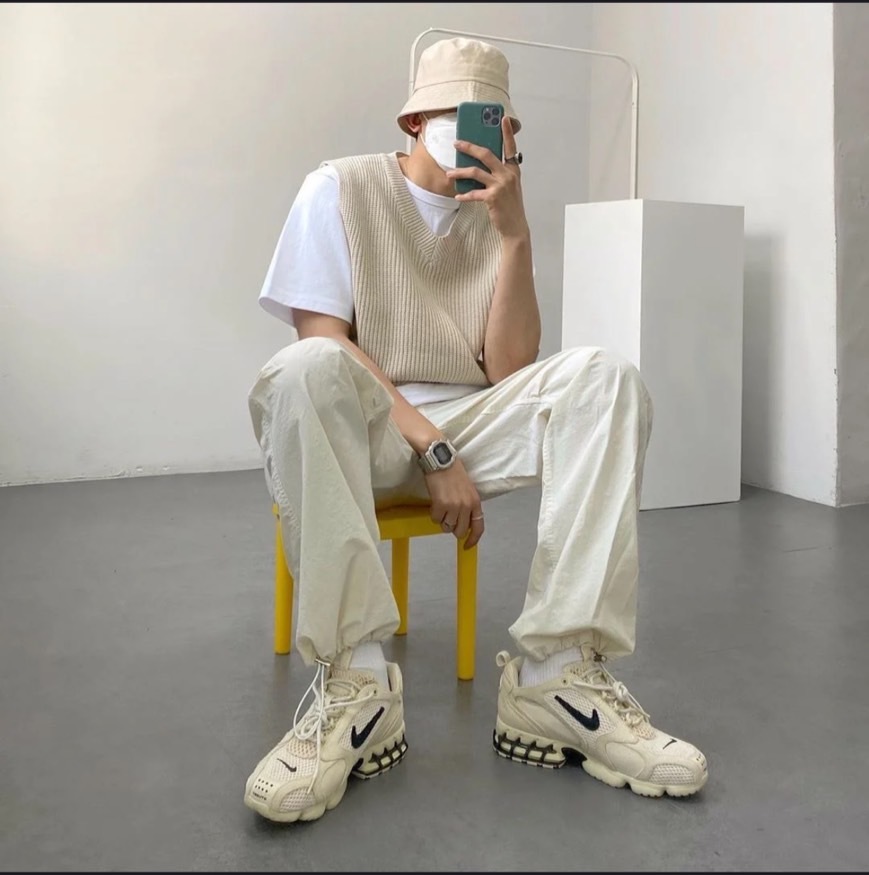 Stussy x Nike Air Zoom Spiridon 米色 沙漠黃 朴敘俊 CQ5486200