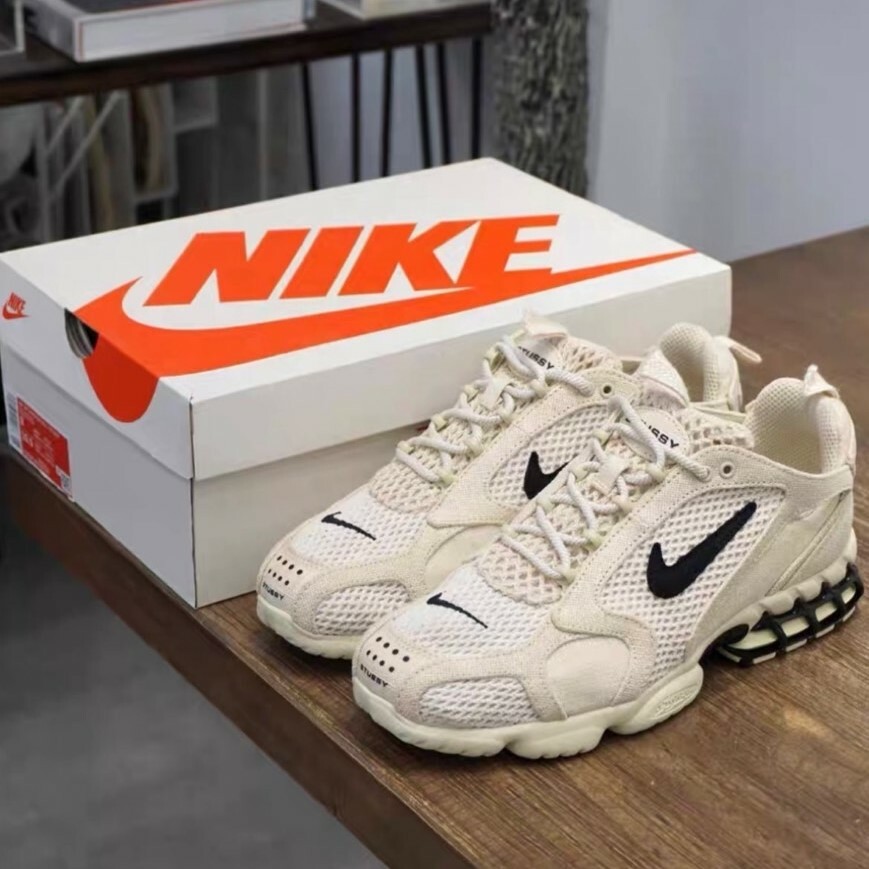 Stussy x Nike Air Zoom Spiridon 米色 沙漠黃 朴敘俊 CQ5486200