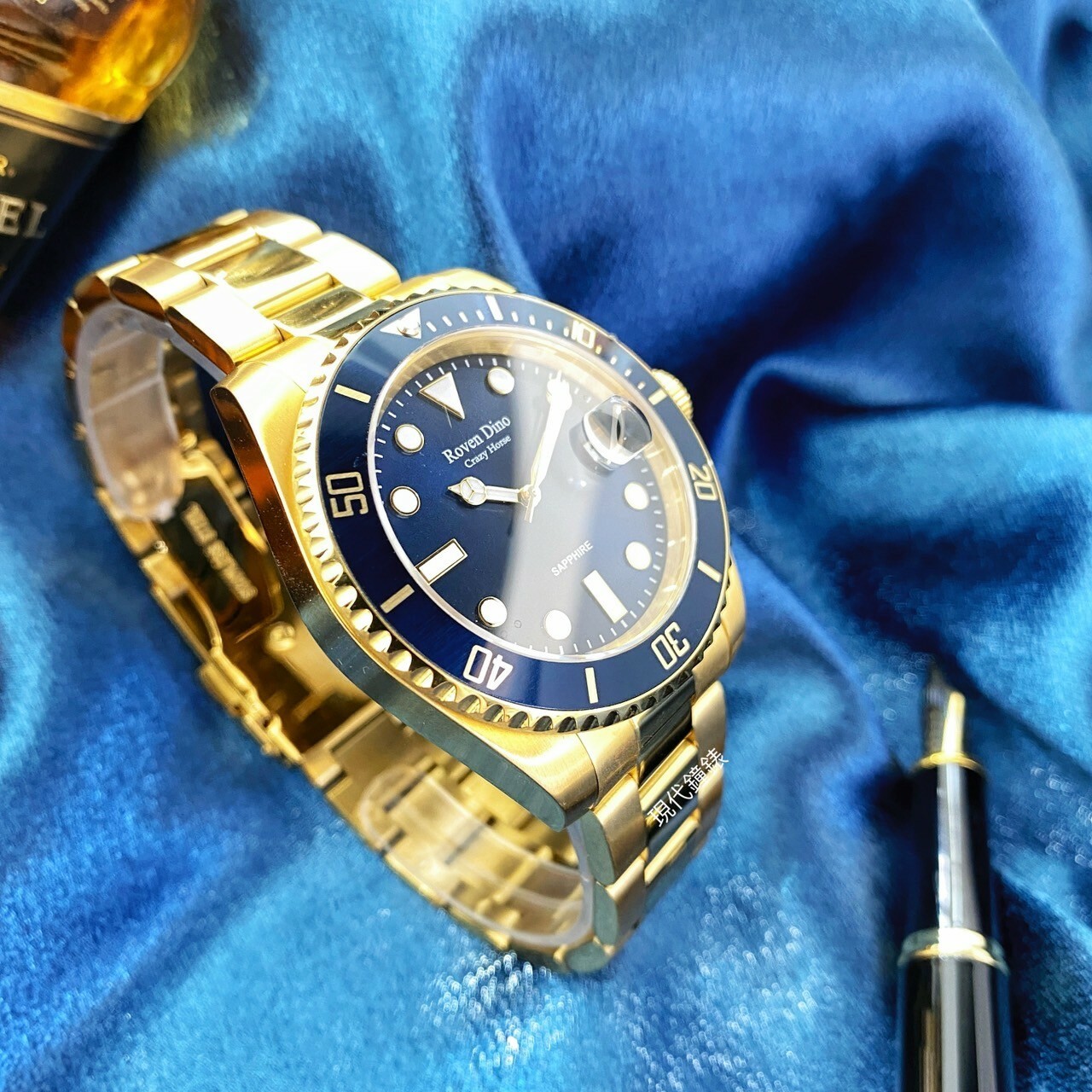 【Roven Dino】RD6089G-338BU 41.5mm Modern Watch