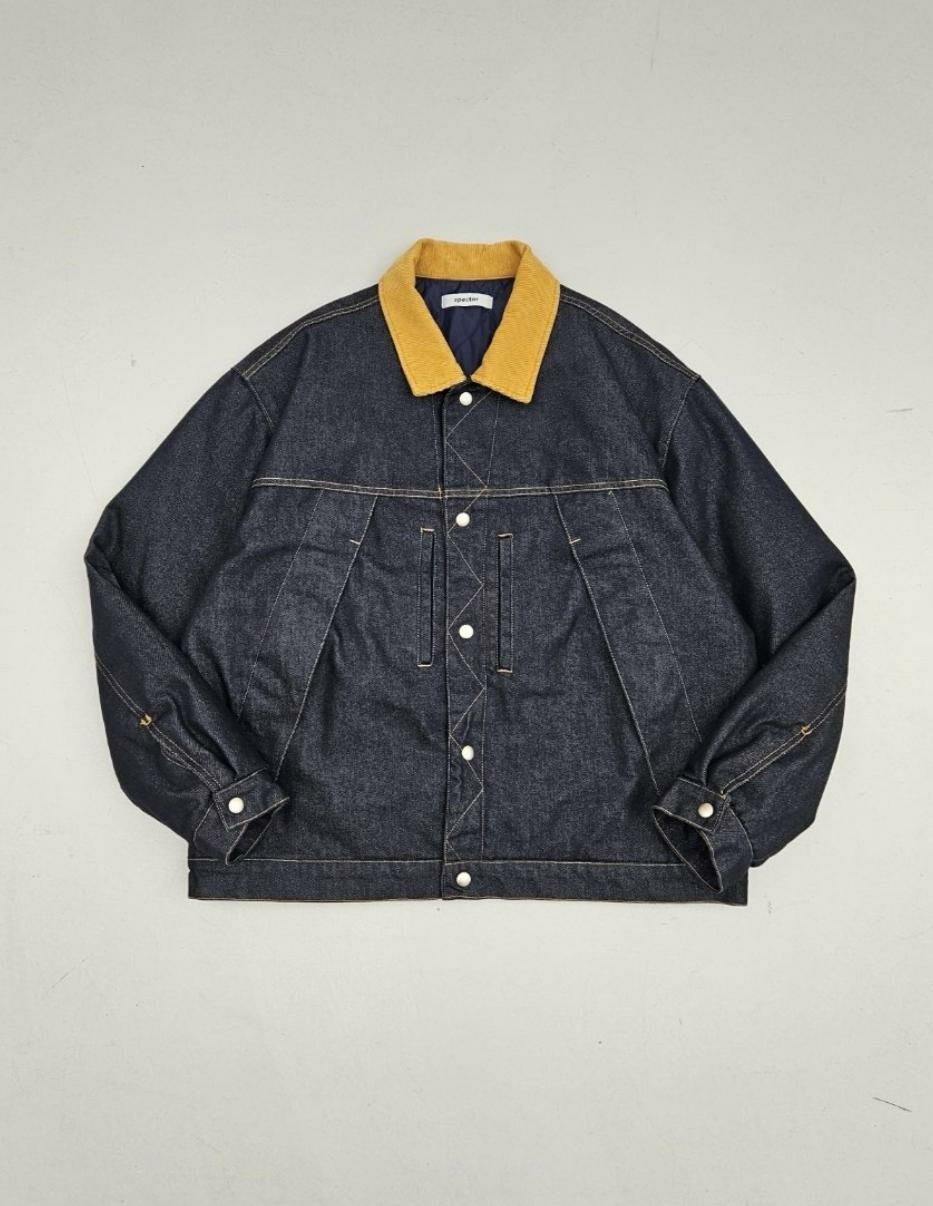 拼領牛仔褸(薄夾棉)SPECTOR-043JK