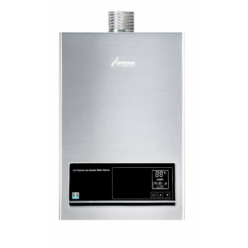 星暉 Lighting  LJ-U122‧恆溫氣體熱水爐‧12升‧ 煤氣‧ 石油氣‧ 頂出排氣‧ 香港行貨,原廠1年保養‧