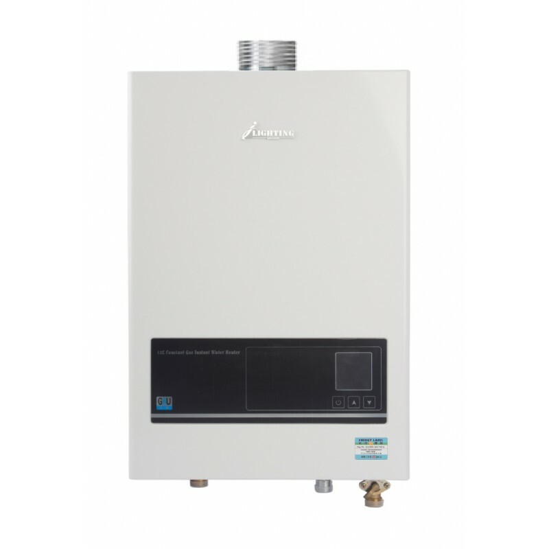 星暉 Lighting  LJ-U122‧恆溫氣體熱水爐‧12升‧ 煤氣‧ 石油氣‧ 頂出排氣‧ 香港行貨,原廠1年保養‧