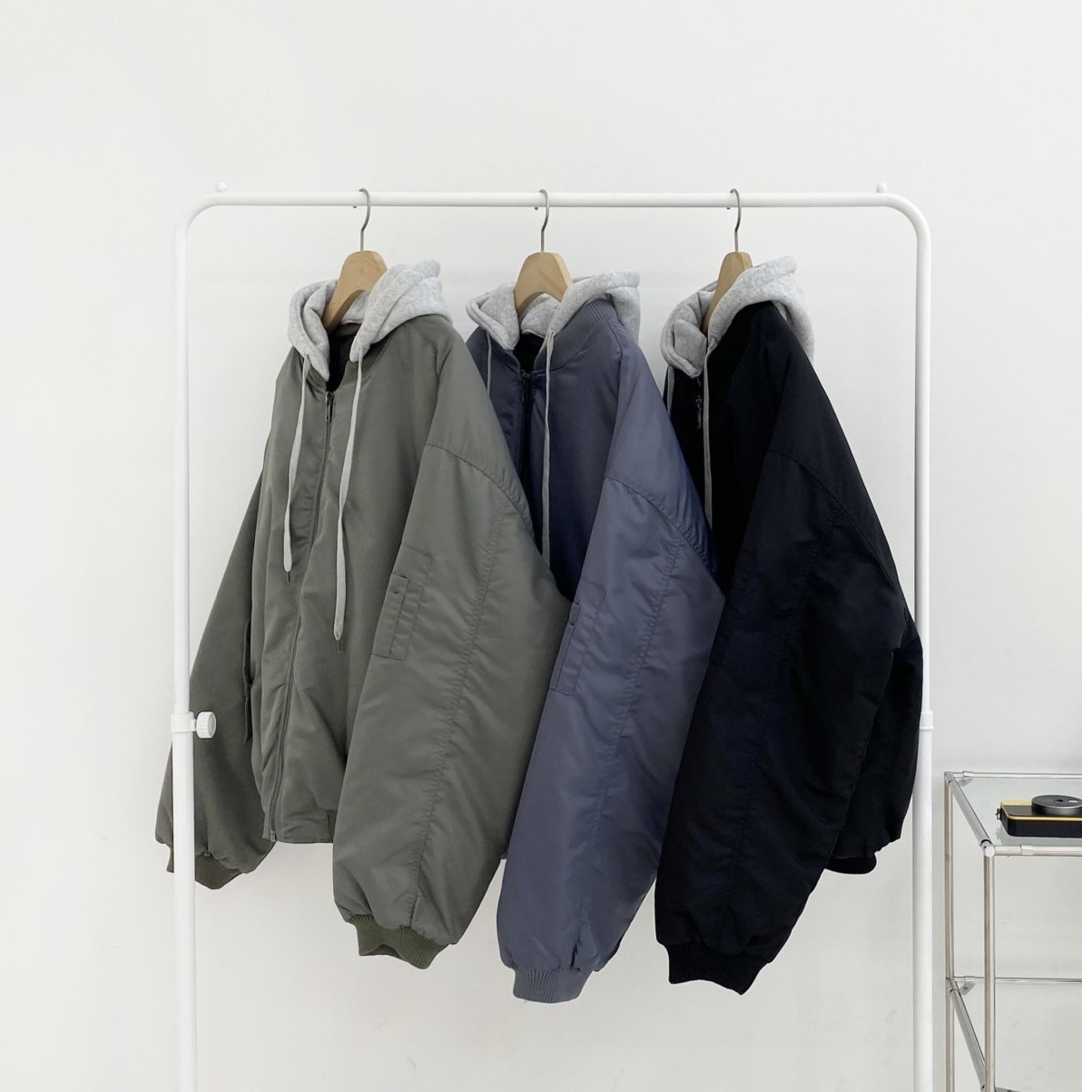 [UNISEX] Standing 連帽飛機外套