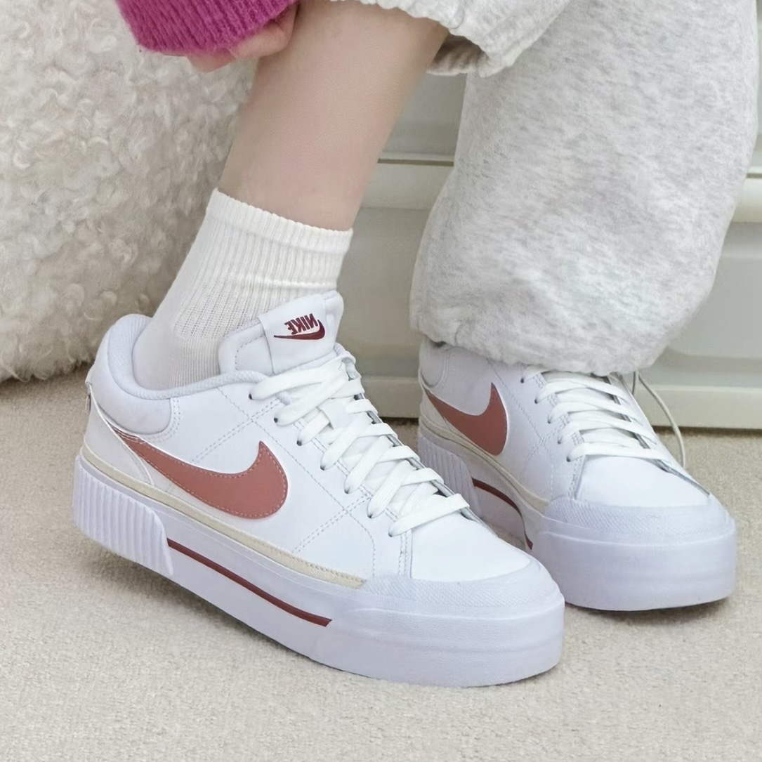 Nike Court Lite 蜜桃鬆糕 白粉 FQ8782-100