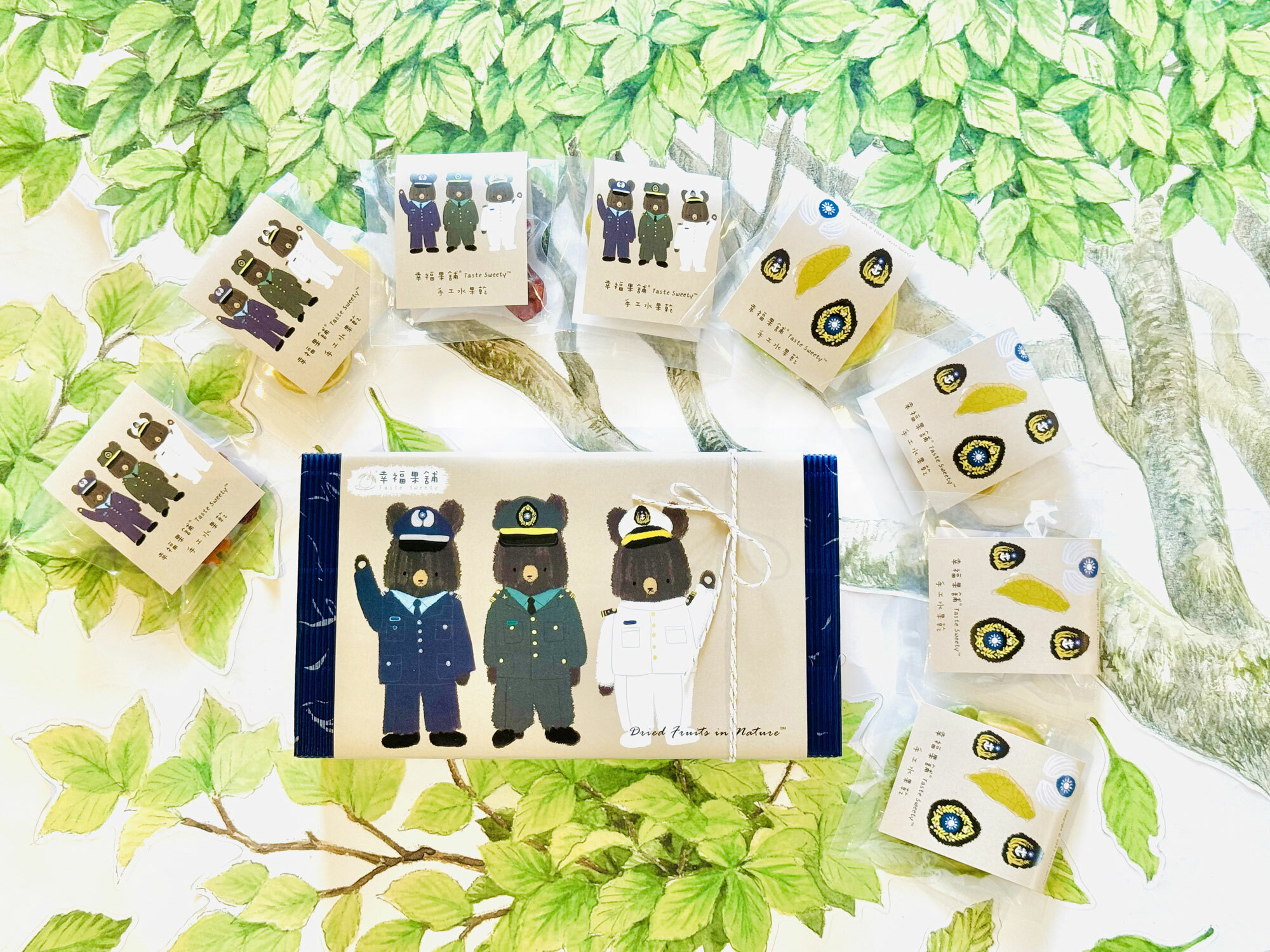 國軍熊水果乾小禮盒8入