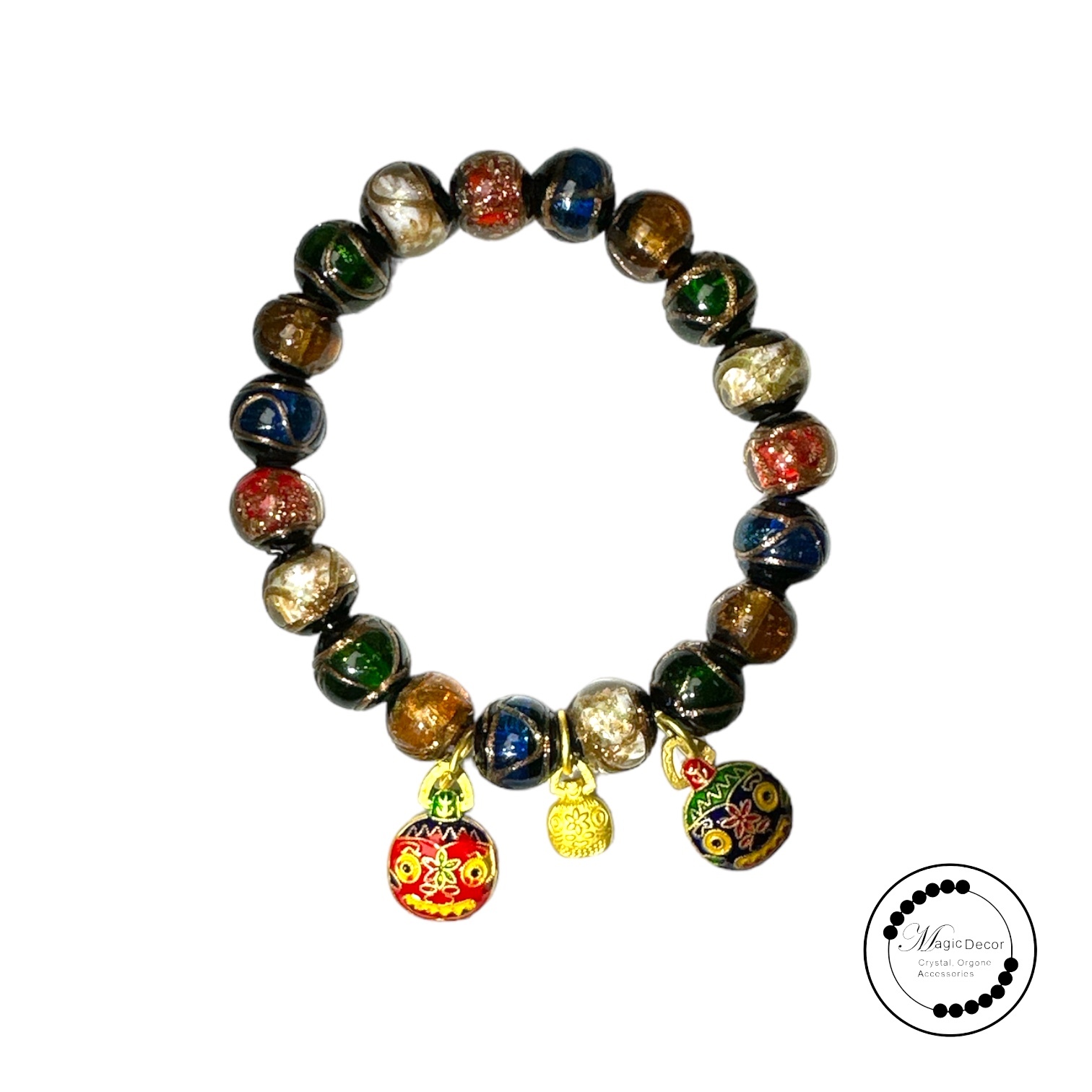 241223-D32 8mm+十全十美雍宮琉璃手串（咬金獸版）