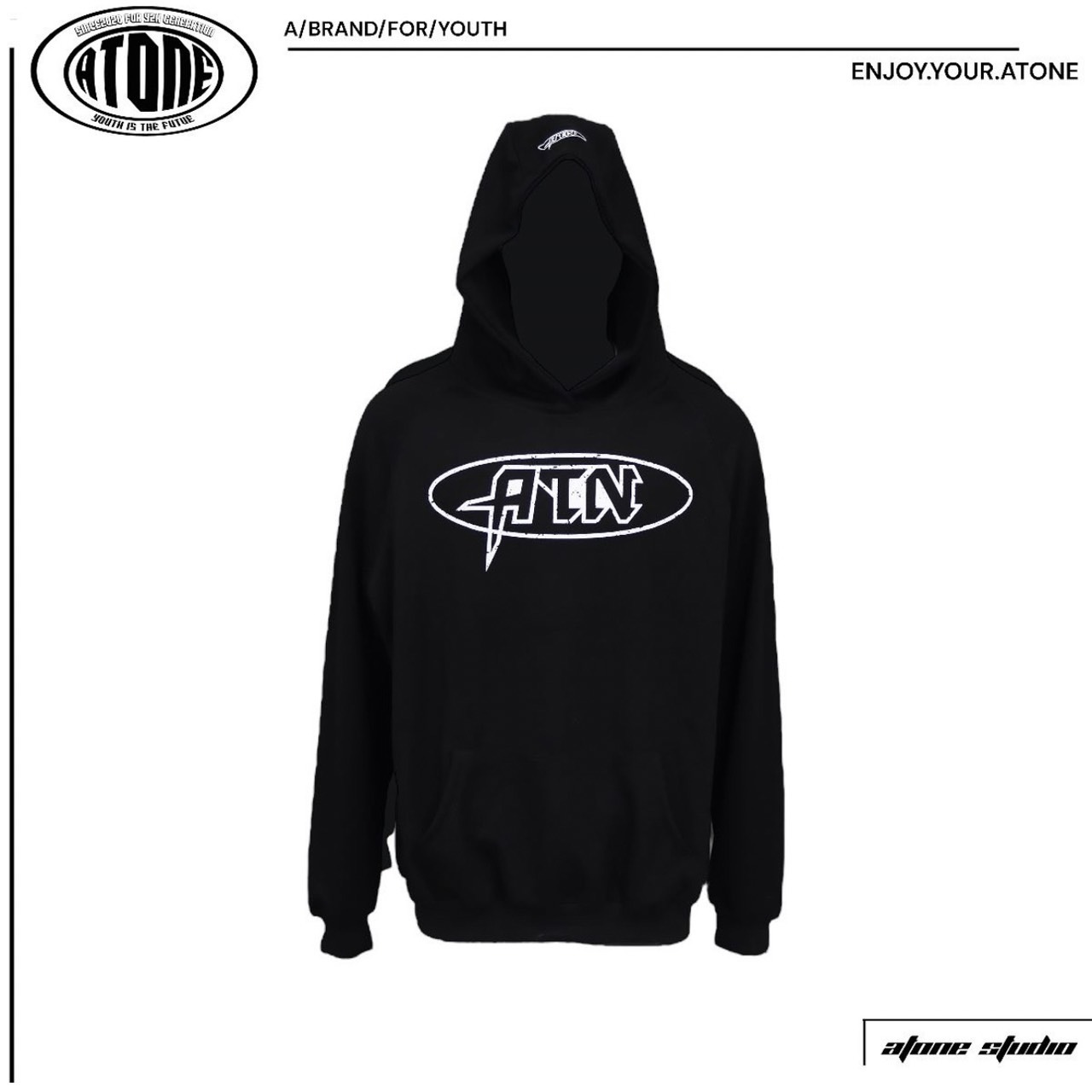 ATONE STUDIO (SALE) “發泡LOGO帽T