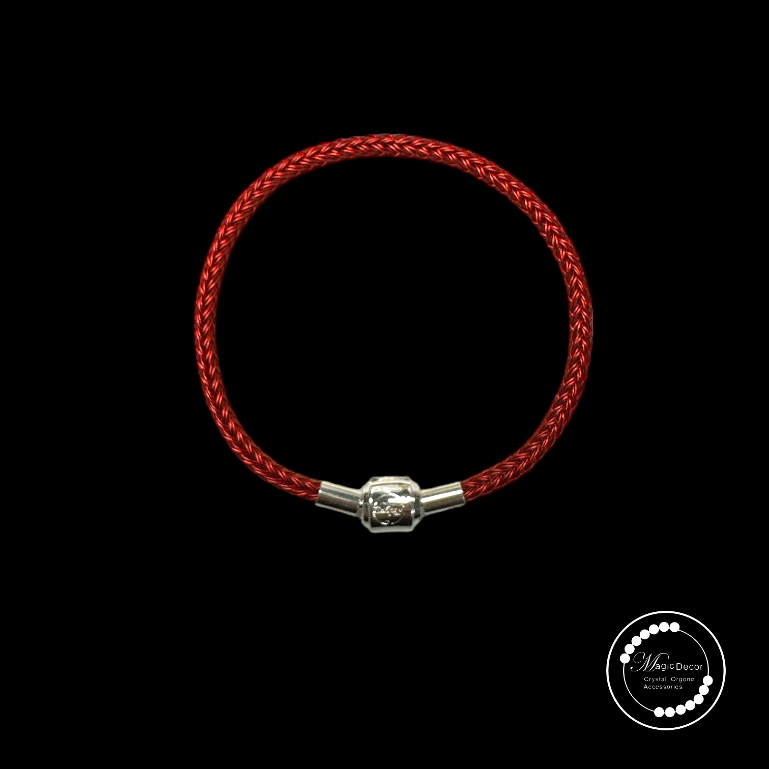 250628 - B16 Goology 幸運能量手繩 紅色（銀扣）