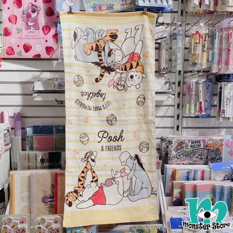 小熊維尼豬仔跳跳虎依唷毛巾/長面巾