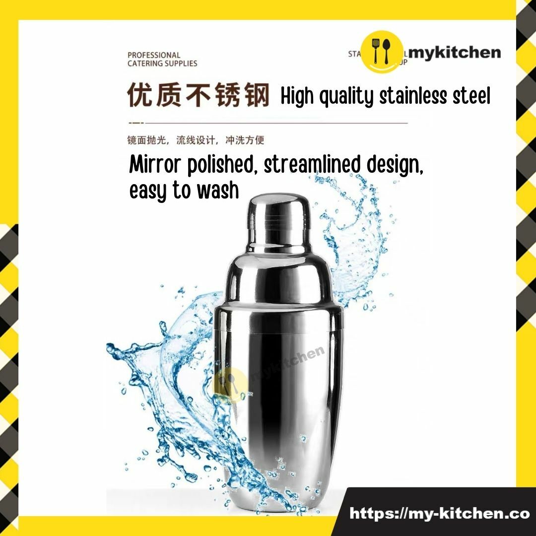 MIBRU Milk Tea Cocktail Drink Shaker Stainless Steel 550ML