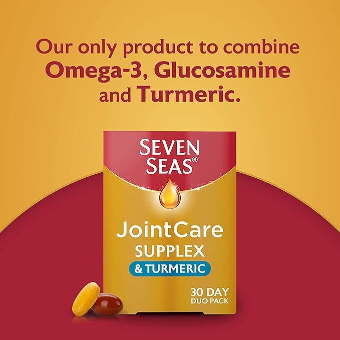 英國直送七海健絡 4in1Suplex and Tumeric葡萄糖胺Omega-3薑黃素補充品