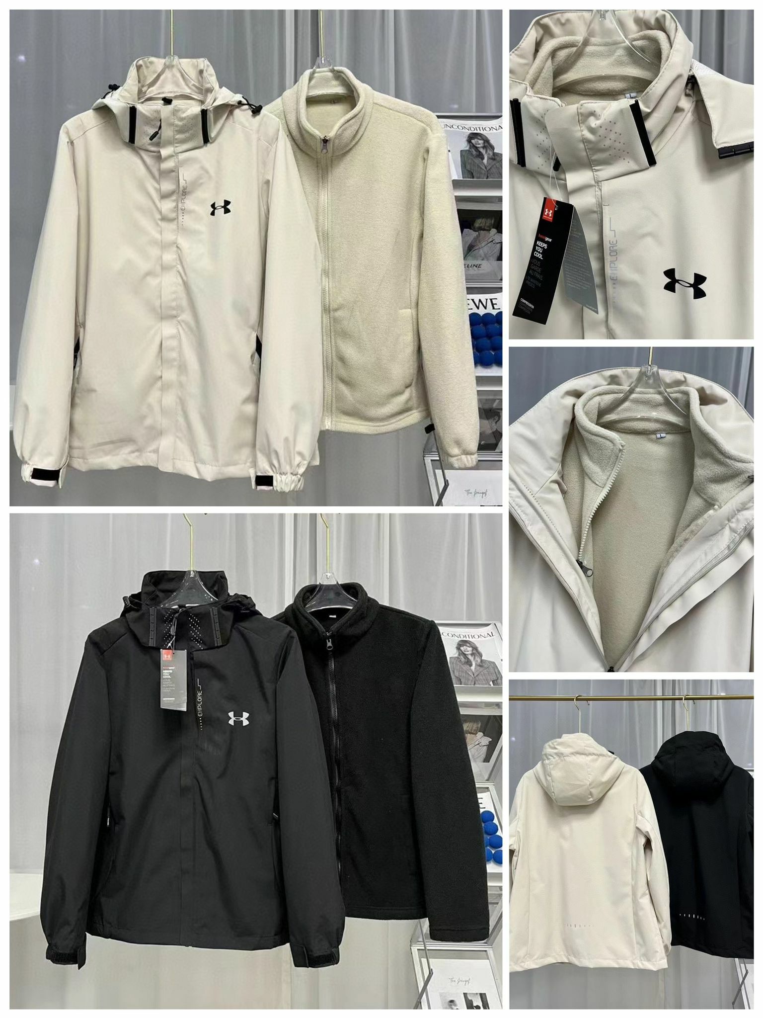 U*nder A*mour三合一衝鋒衣@情侶👫款-2301122