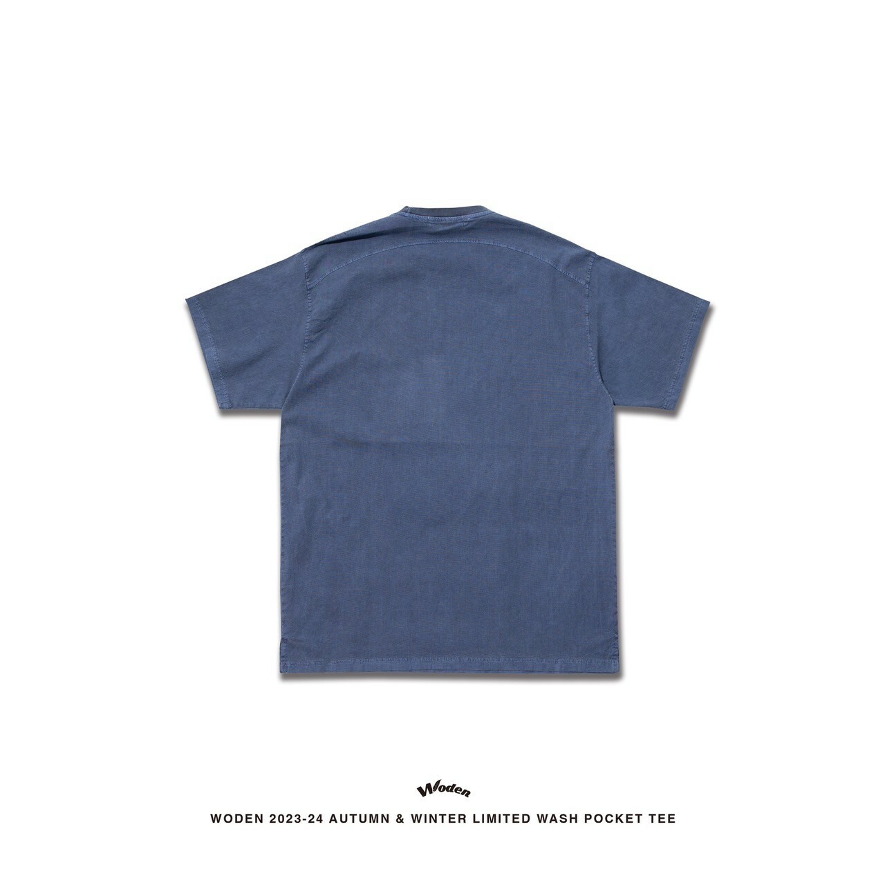 WODEN 2023-24 Autumn & Winter 024 Limited Wash Pocket tee 藍