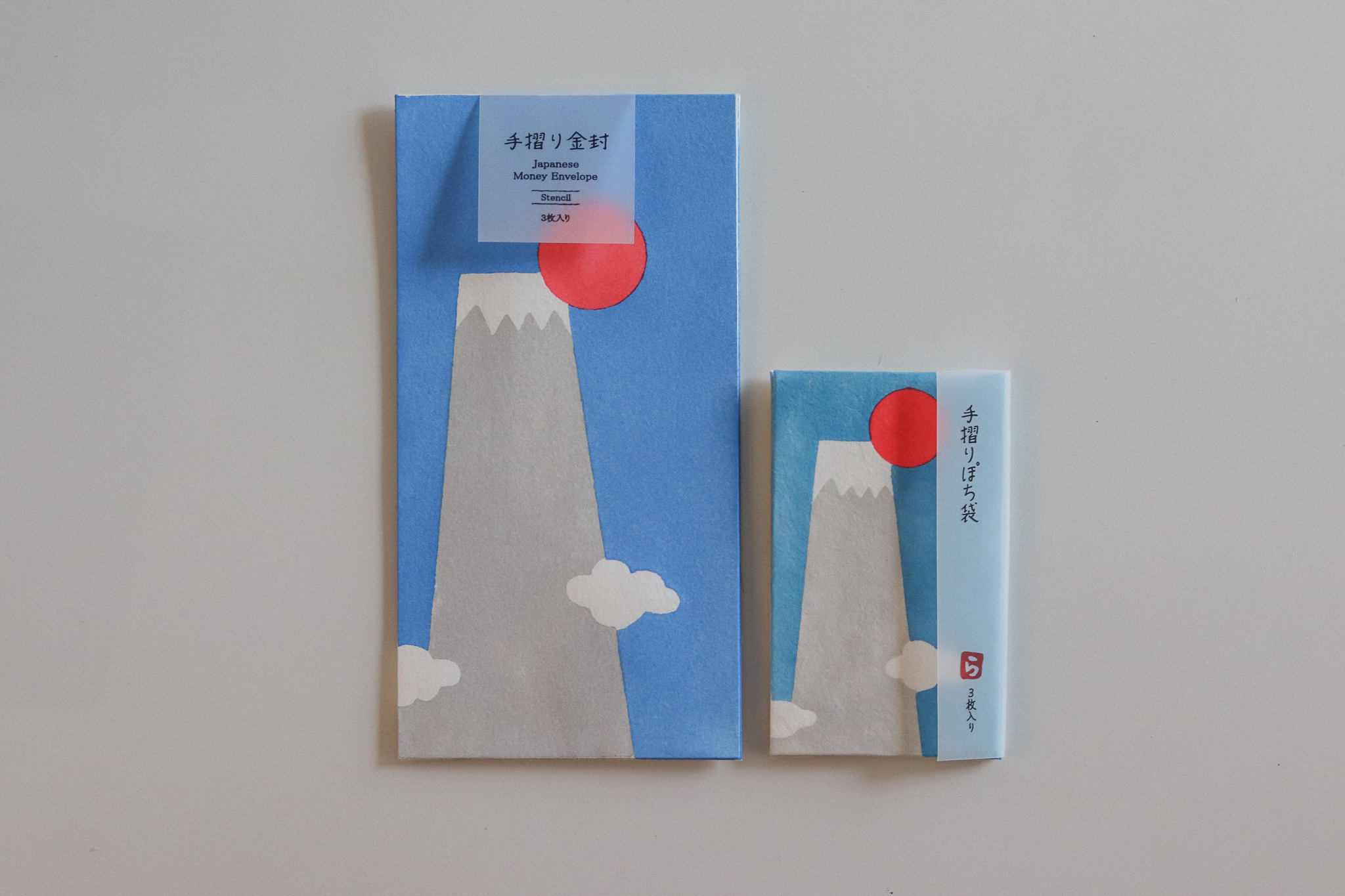 日本 京都 羅工房 日出富士山 手繪紅包袋