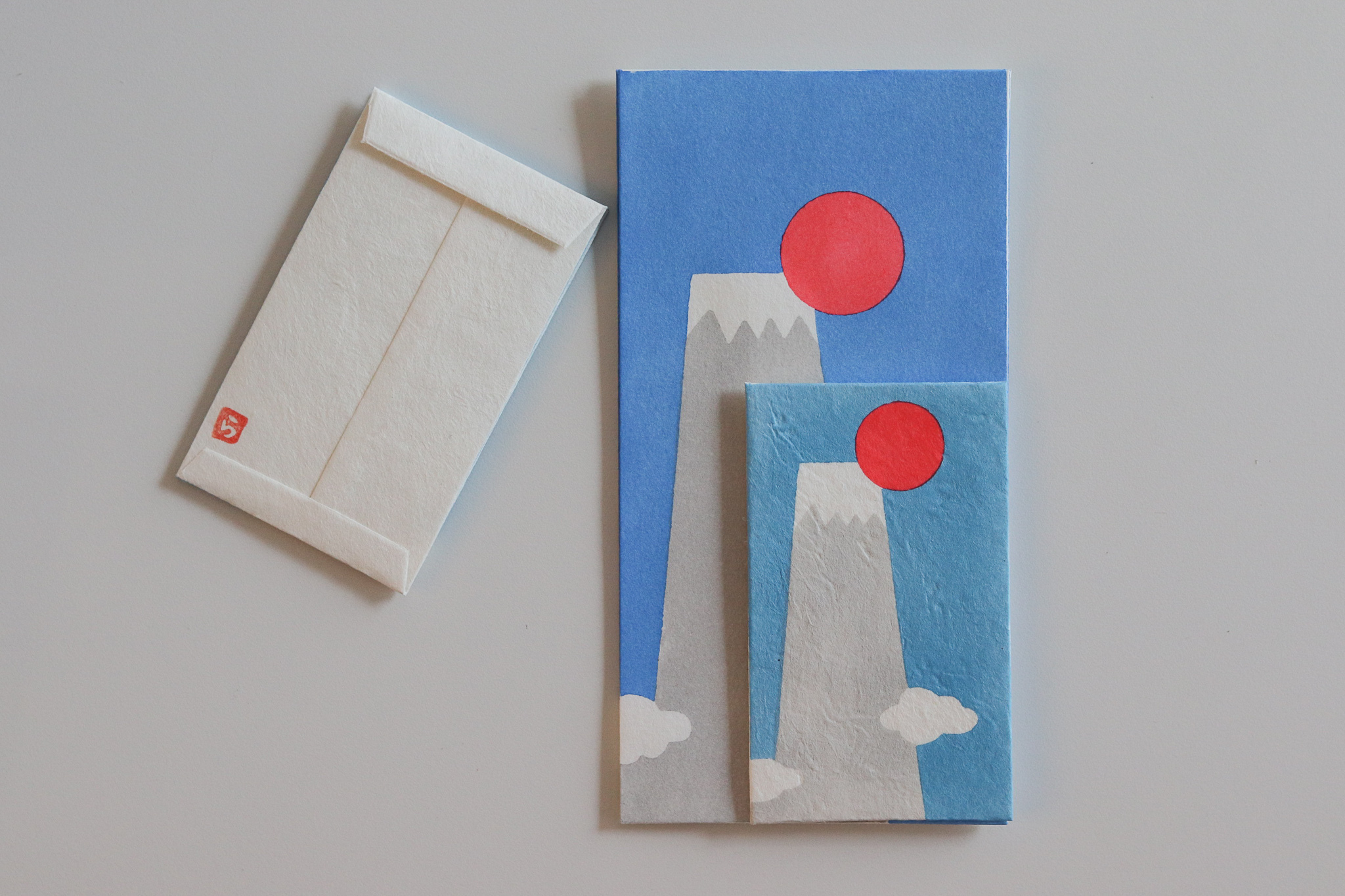 日本 京都 羅工房 日出富士山 手繪紅包袋