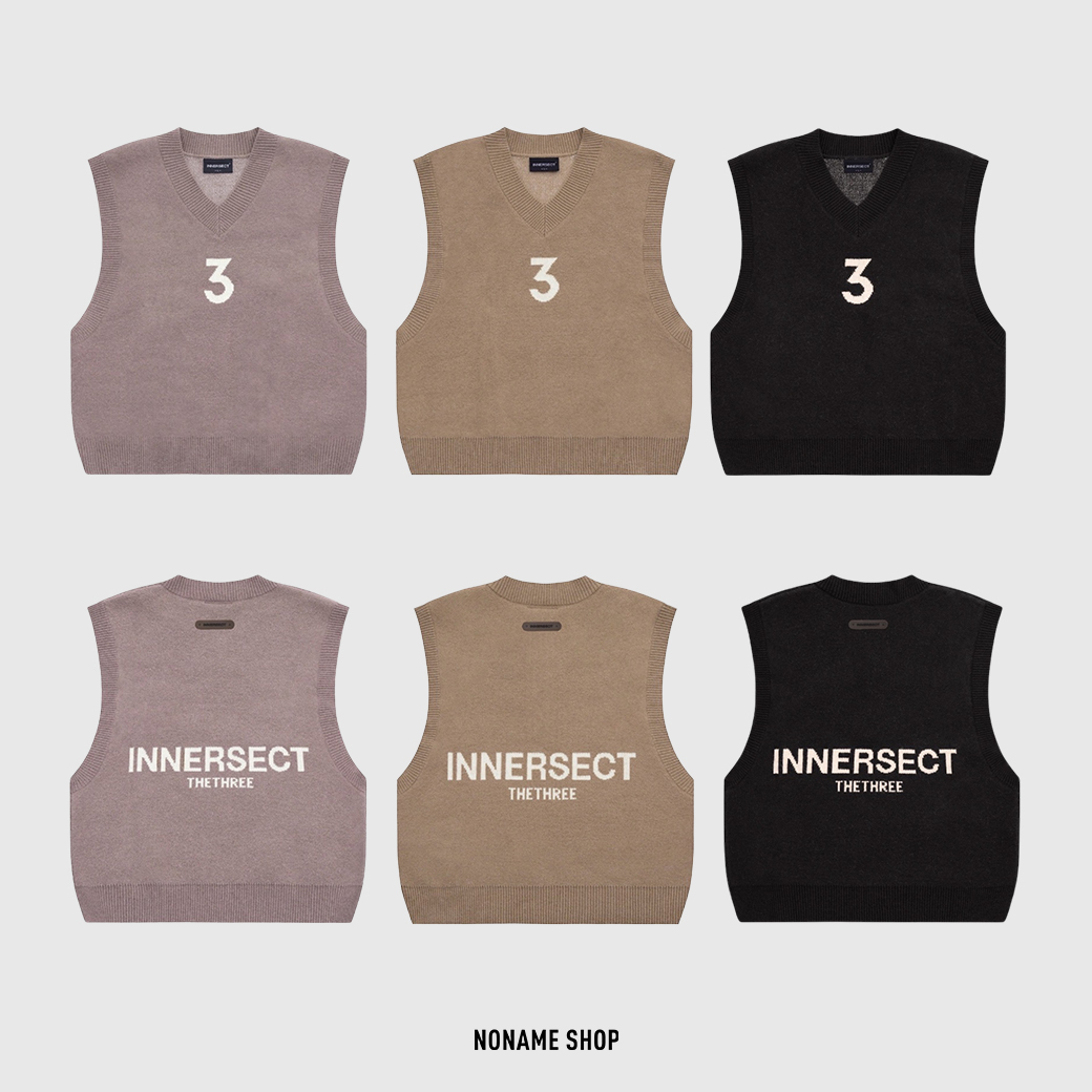 INNERSECT 數字 標語 針織 毛衣 三色 (男/女款)