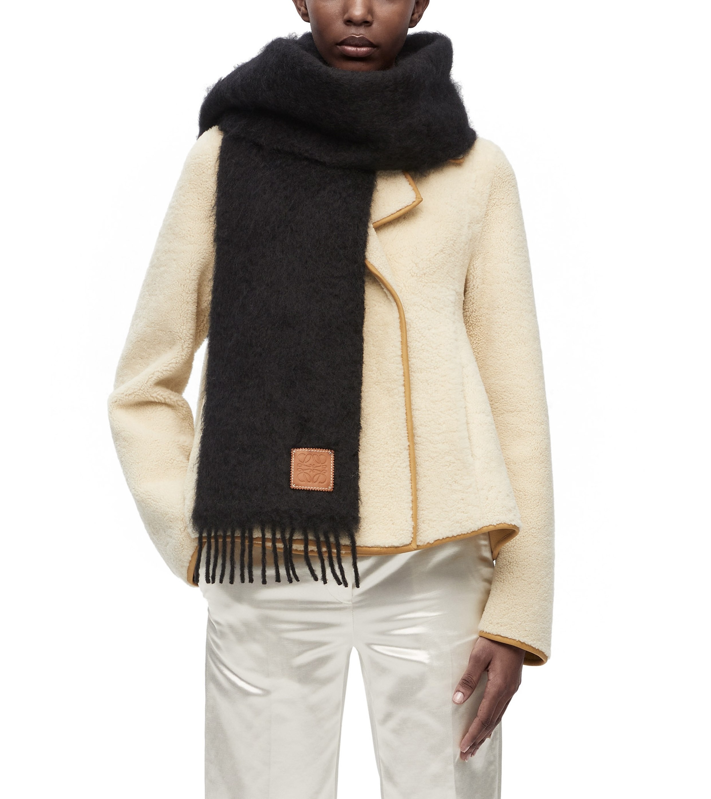 Loewe scarf in mohair and wool