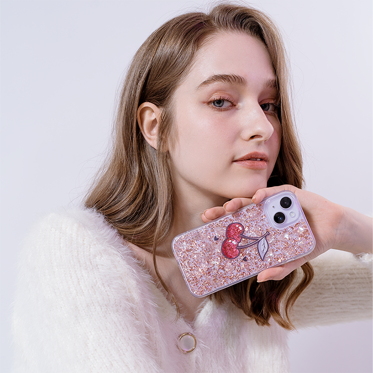 【特惠款】可愛小櫻 玫瑰金貝拉殼 iPhone 15 Pro