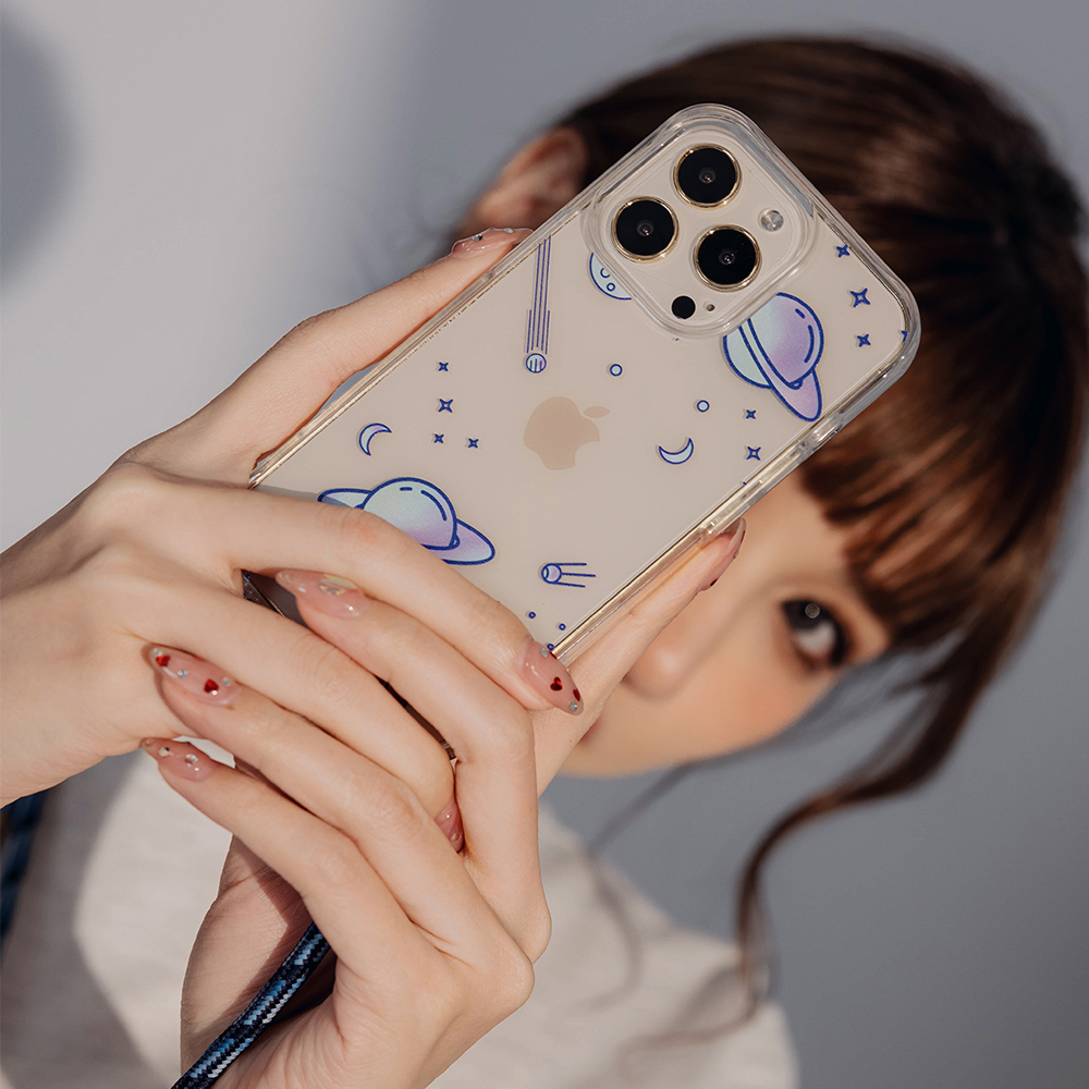 【特惠款】紫色星球 掛繩手機殼 iPhone 13