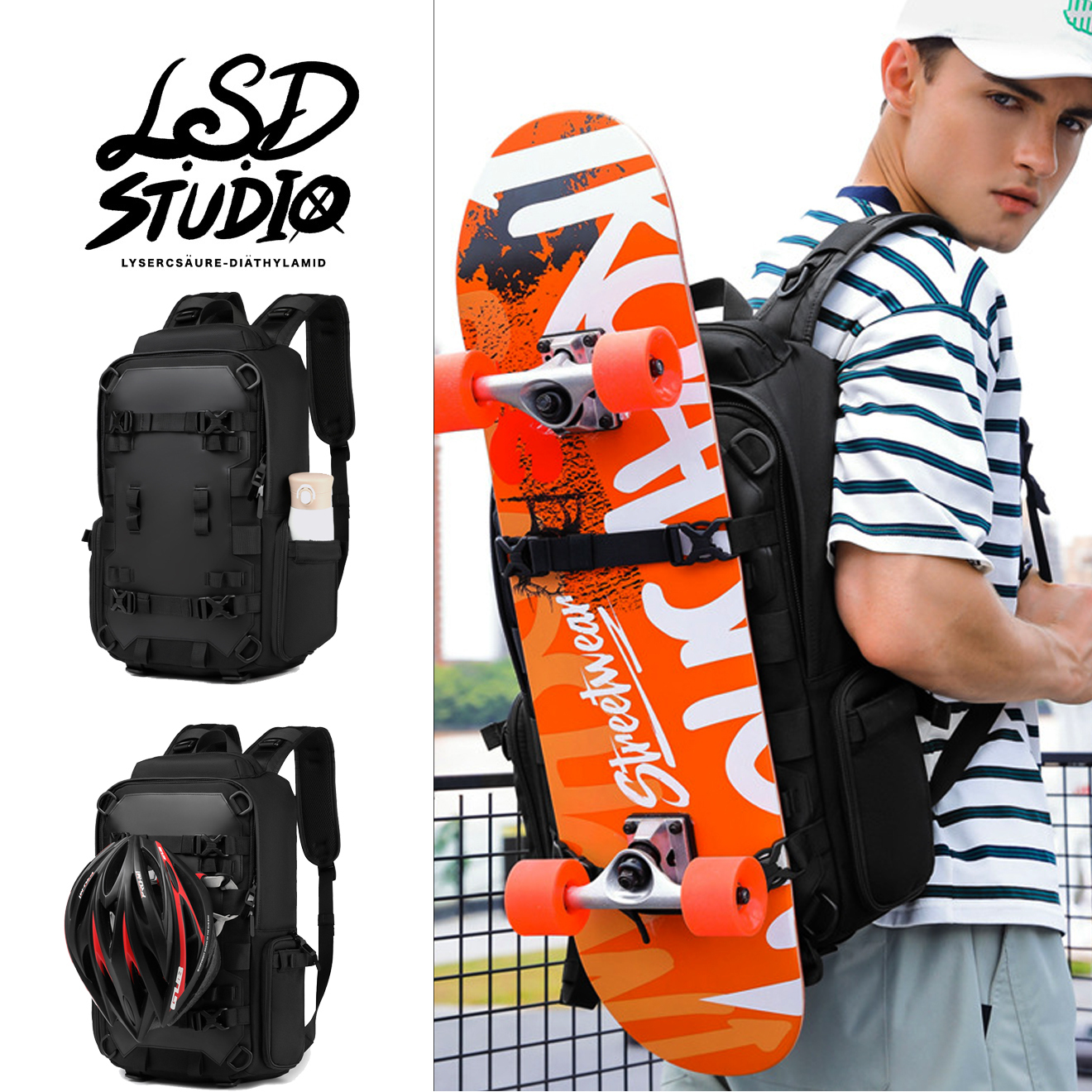 【BGWSW07】幽影系列滑板/單車專用防水後背包