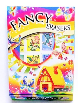 fancy eraser 48 pcs