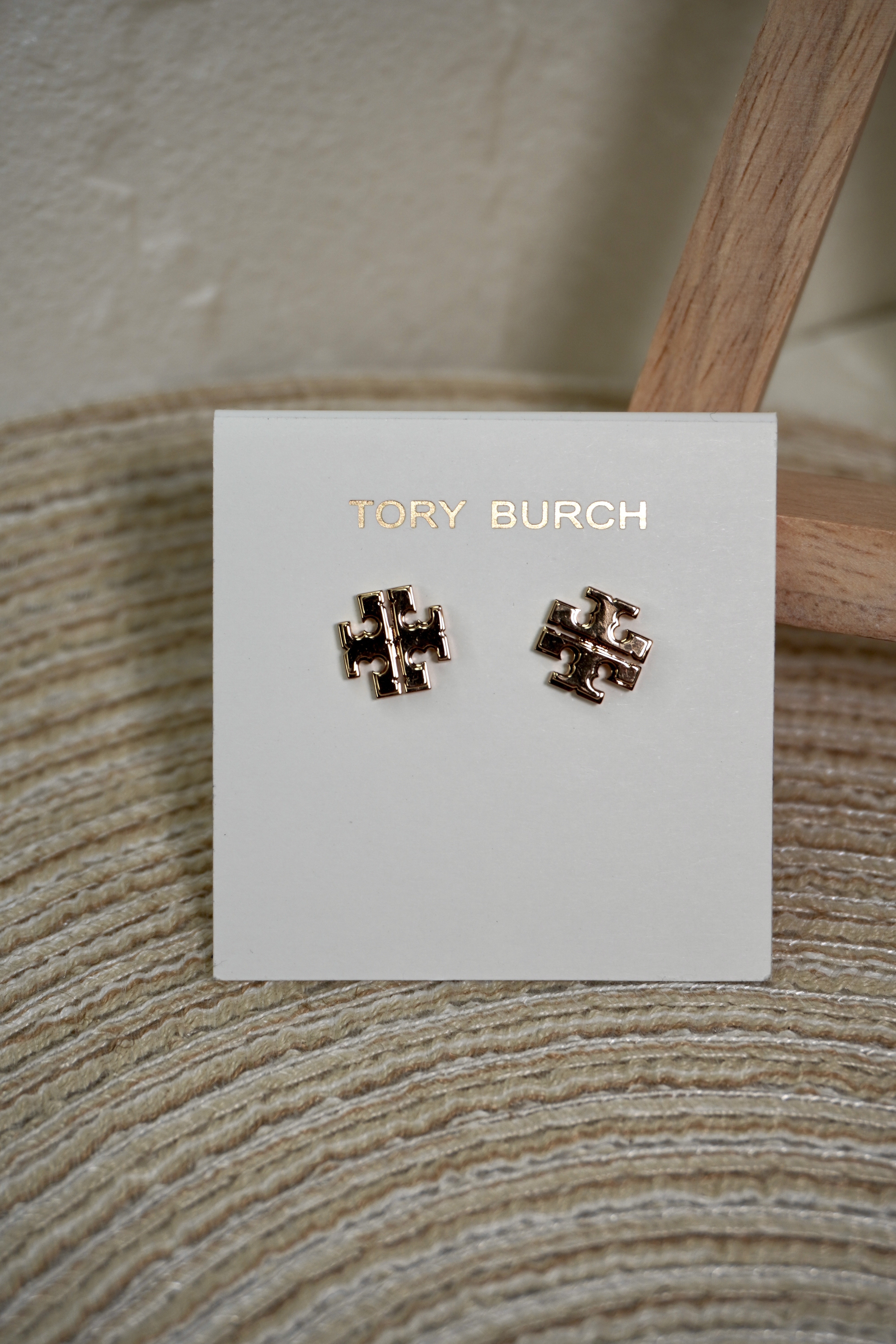 Tory Burch Logo Stud Earring